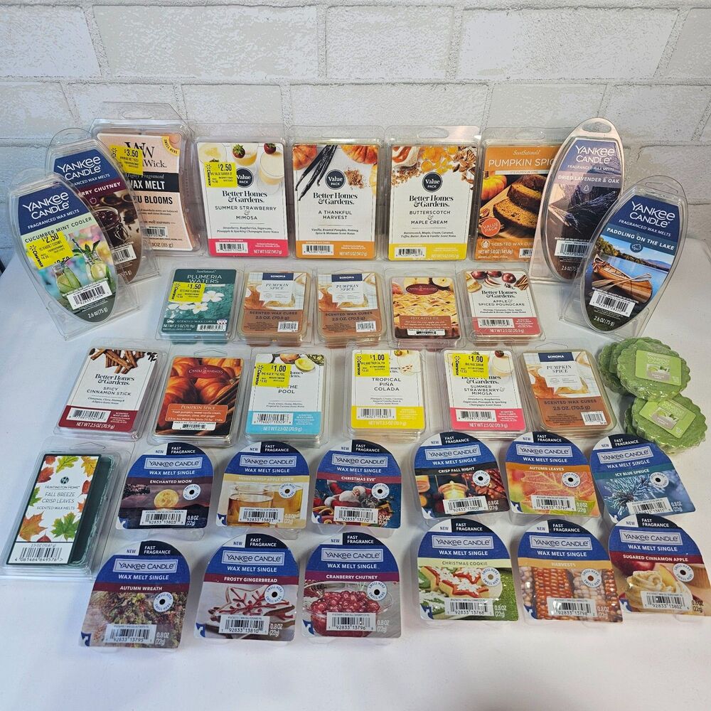 Huge Wax Melt Bundle Yankee Candle BHG Sonoma ScentSationals 38 New